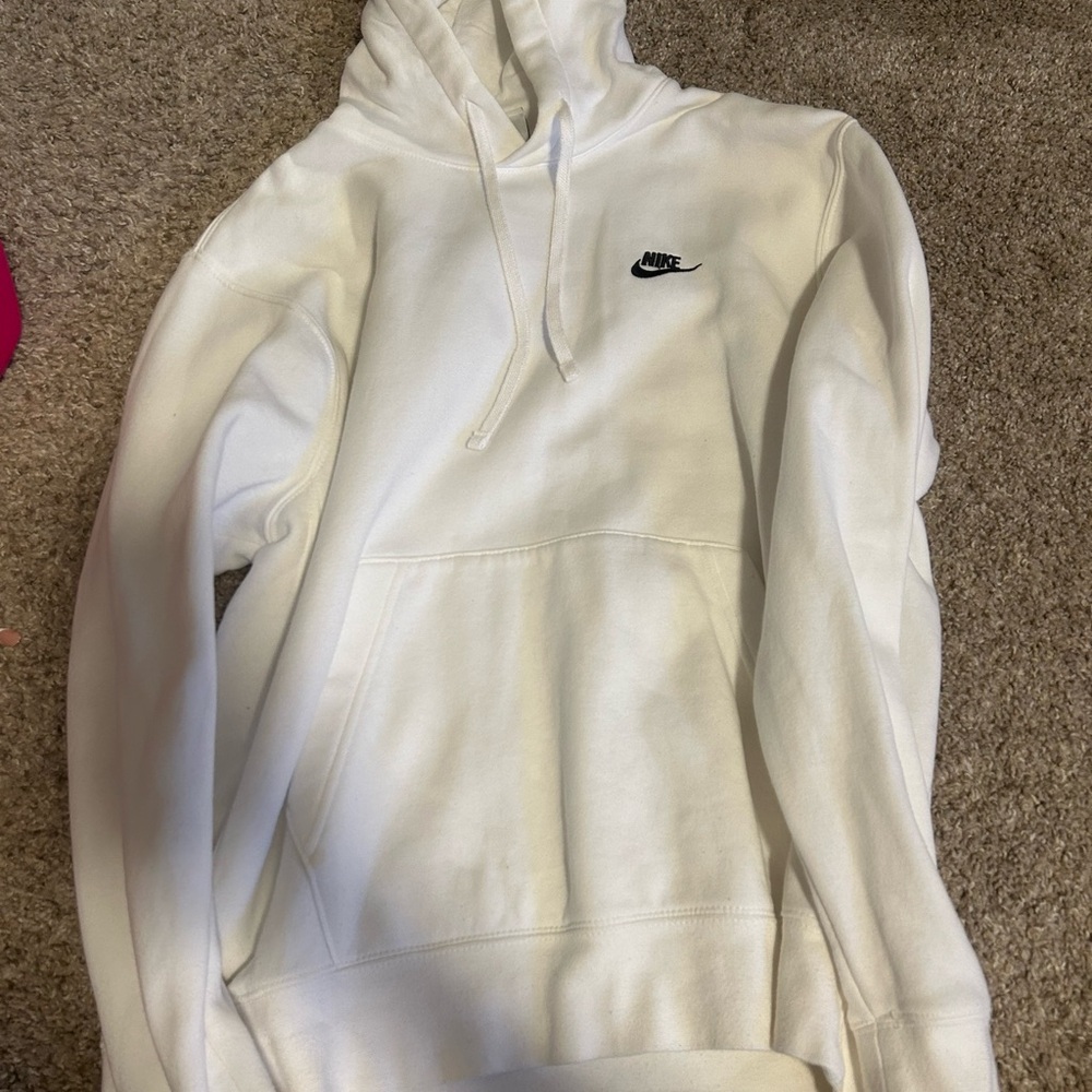 Nike White Pullover Hoodie